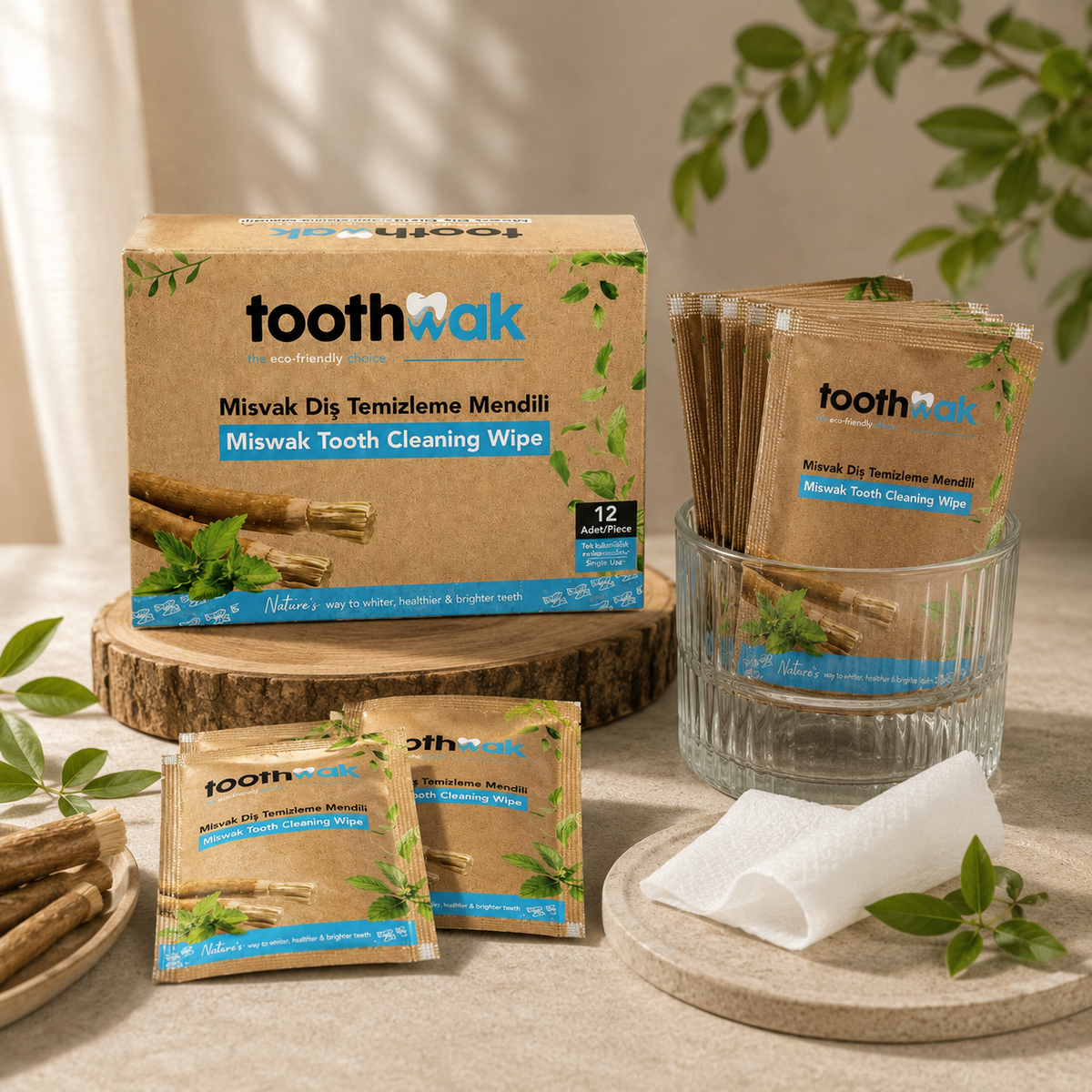 Toothwak Classic Miswak Teeth Cleaning Wipes