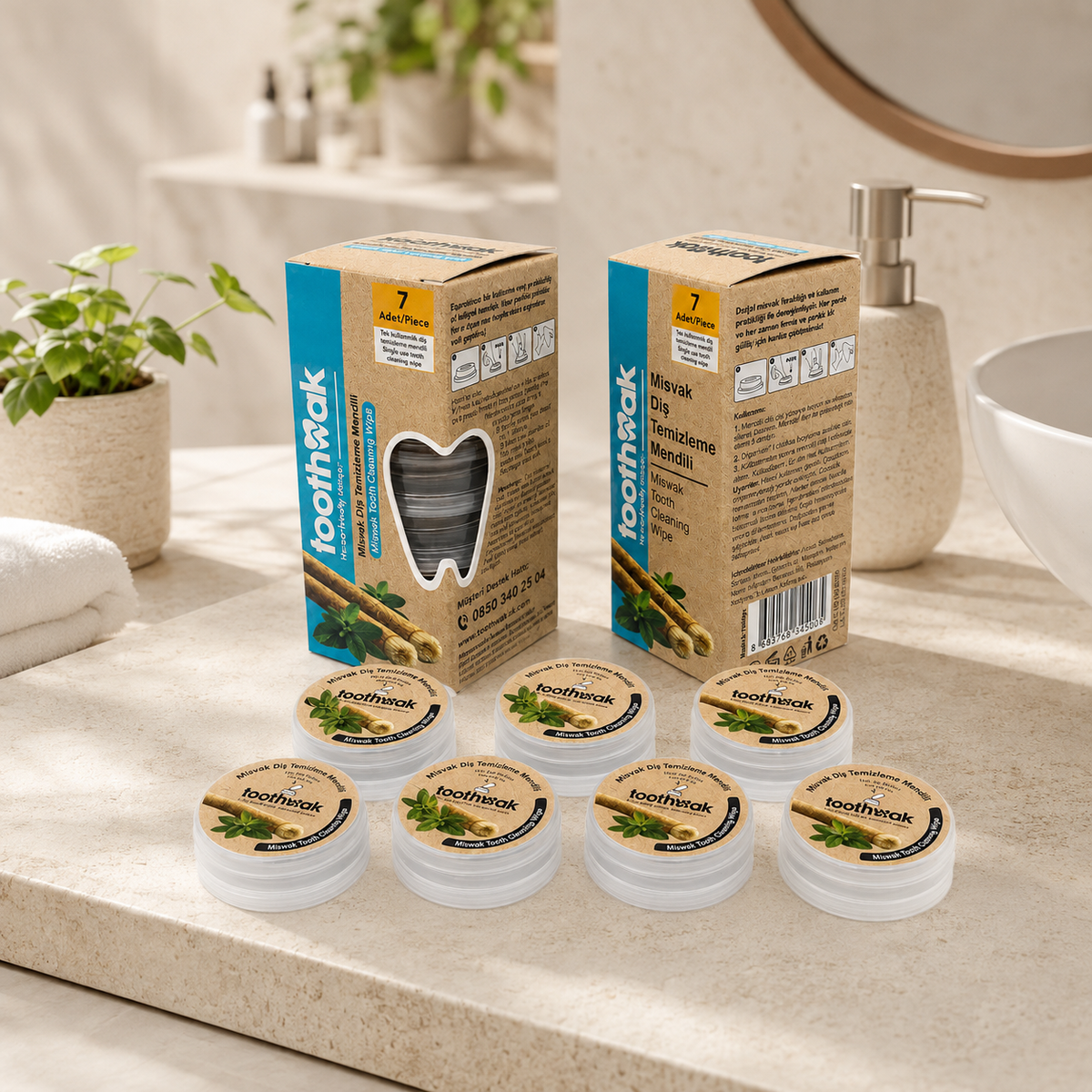 Toothwak Premium Miswak Teeth Cleaning Wipes