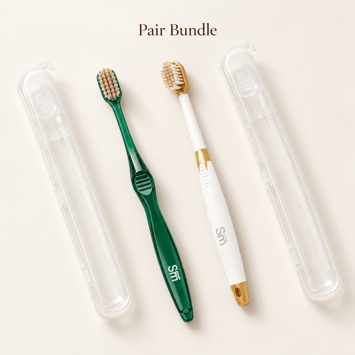 B9 Pair Bundle — Classic + Luxury Toothbrush + 2 Covers